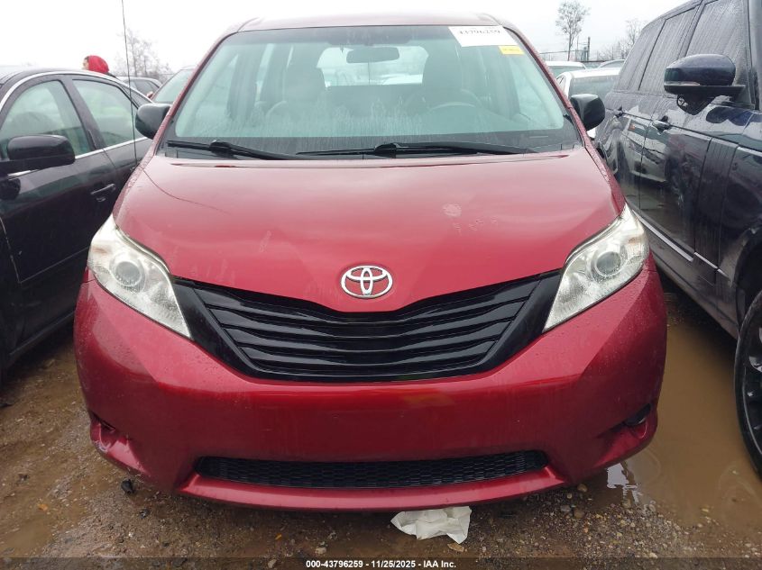 2013 Toyota Sienna L V6 7 Passenger VIN: 5TDZK3DC9DS361902 Lot: 43796259
