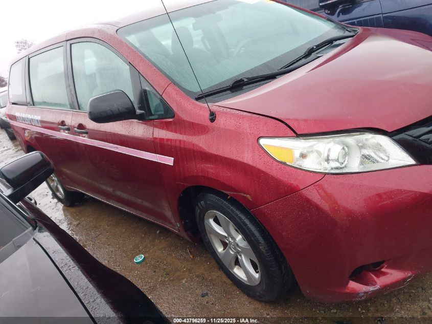 2013 Toyota Sienna L V6 7 Passenger VIN: 5TDZK3DC9DS361902 Lot: 43796259