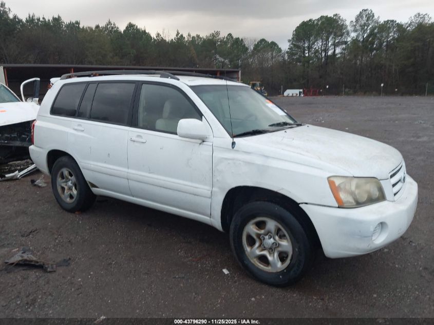2002 Toyota Highlander VIN: JTEGD21A820037964 Lot: 43796290