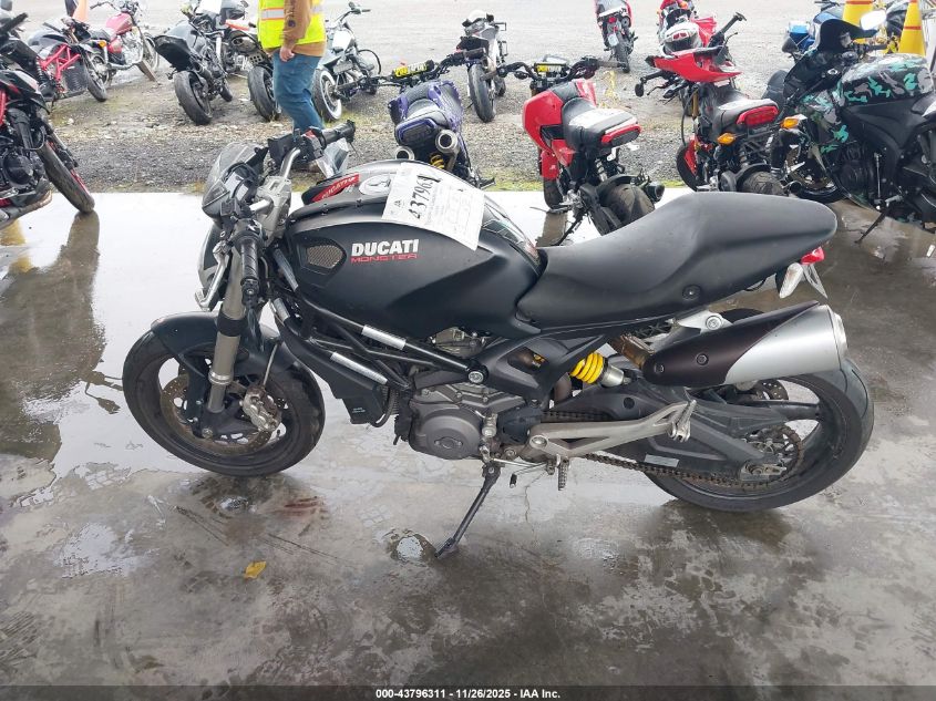 2012 Ducati Monster 696 VIN: ZDM1RADN2CB053219 Lot: 43796311