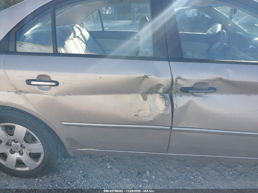 2008 Hyundai Sonata Gls VIN: 5NPET46C68H391756 Lot: 43796362