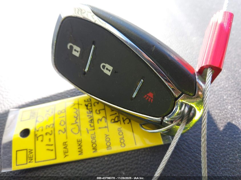 2018 Chevrolet Traverse 1Lt VIN: 1GNERGKW7JJ151393 Lot: 43796378