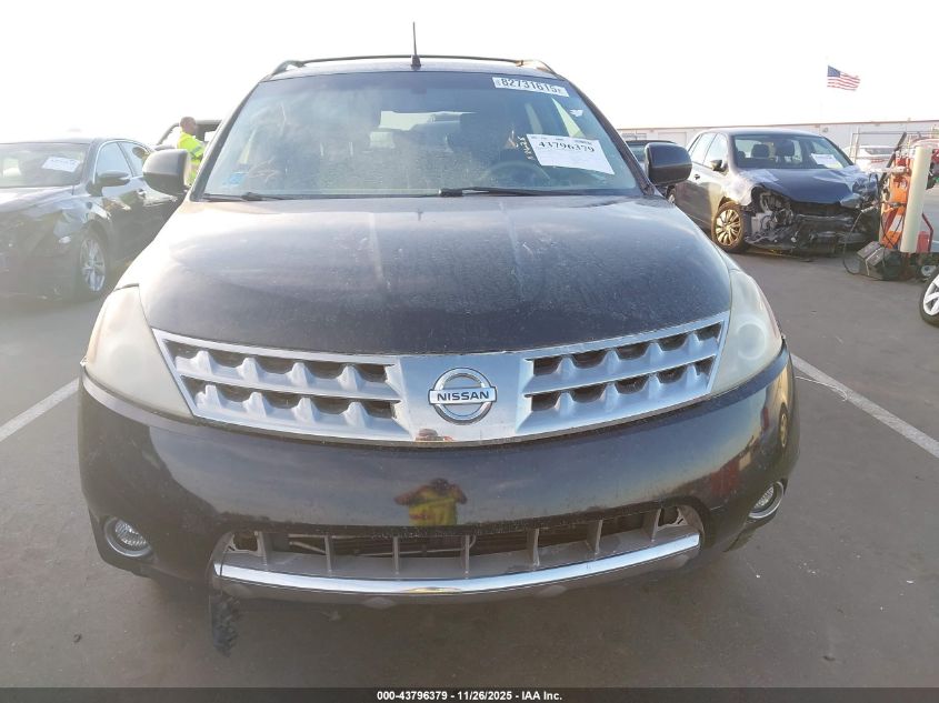 2007 Nissan Murano Sl VIN: JN8AZ08W37W632912 Lot: 43796379