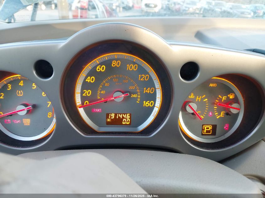 2007 Nissan Murano Sl VIN: JN8AZ08W37W632912 Lot: 43796379