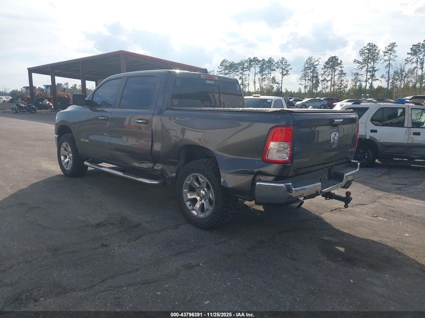 Vin: 1c6srfft8kn877013, lot: 44291838, ram 1500 big horn/lone star  4x4 5'7 box 20193
