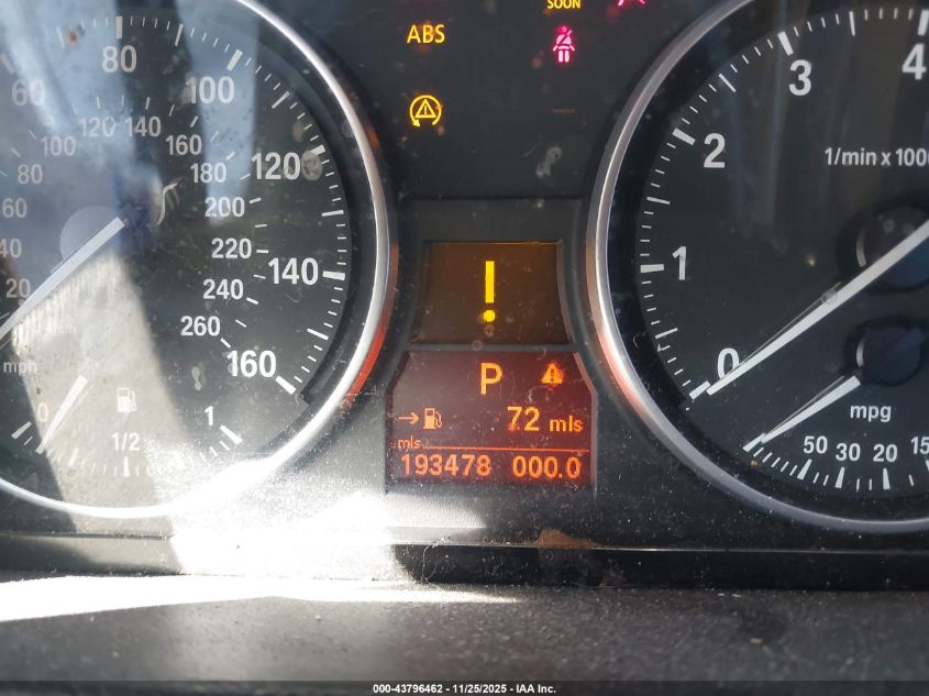 2008 BMW 328I VIN: WBAVA37588NL45133 Lot: 43796462