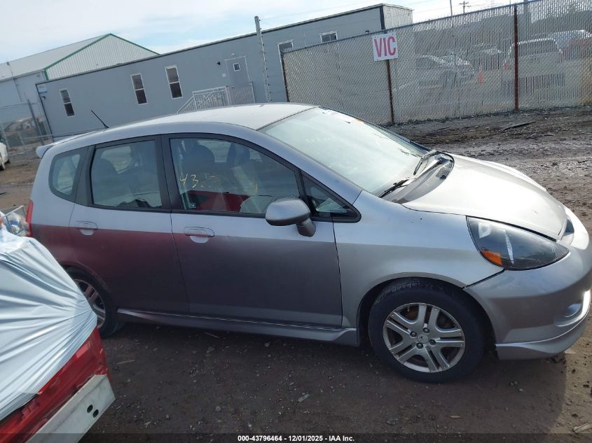 2008 Honda Fit Sport VIN: JHMGD38638S063654 Lot: 43796464