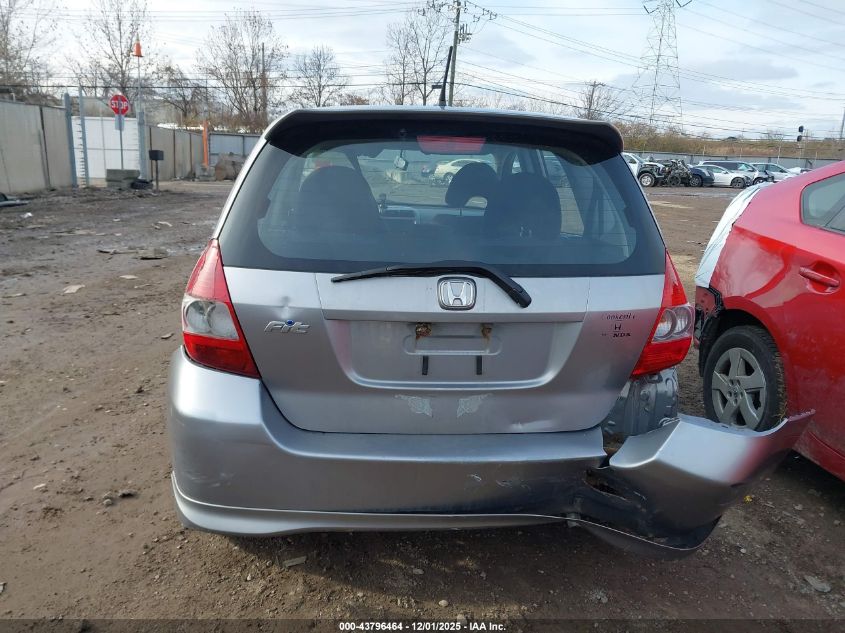 2008 Honda Fit Sport VIN: JHMGD38638S063654 Lot: 43796464