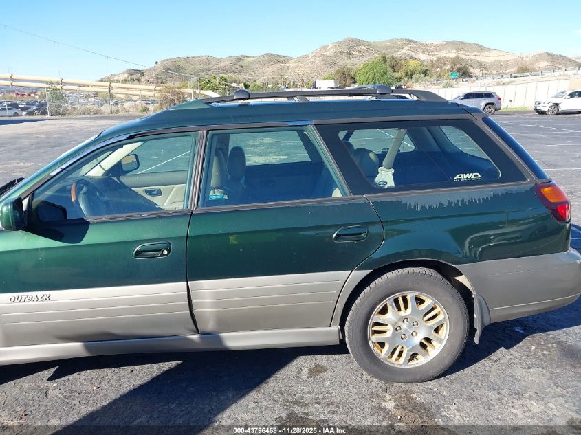 2001 Subaru Outback H6-3.0 VIN: 4S3BH806517657969 Lot: 43796468