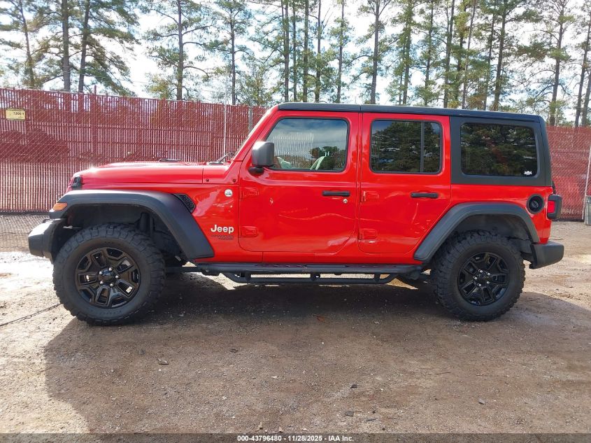 2019 Jeep Wrangler Unlimited Sport S 4X4 VIN: 1C4HJXDN2KW577899 Lot: 43796480