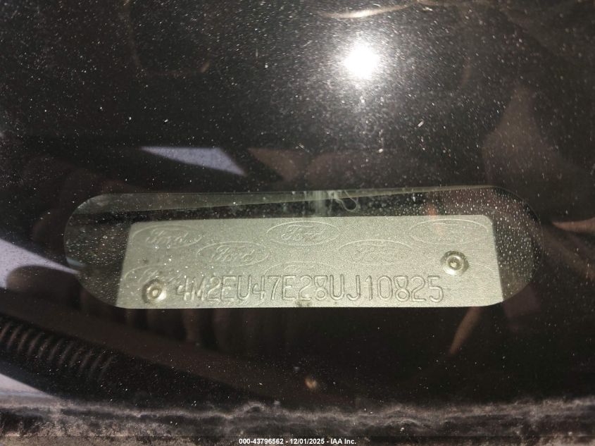 2008 Mercury Mountaineer VIN: 4M2EU47E28UJ10825 Lot: 43796562