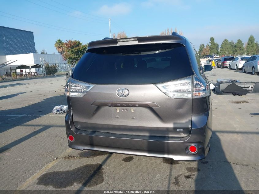 2017 Toyota Sienna Se 8 Passenger VIN: 5TDXZ3DC1HS782831 Lot: 43796563