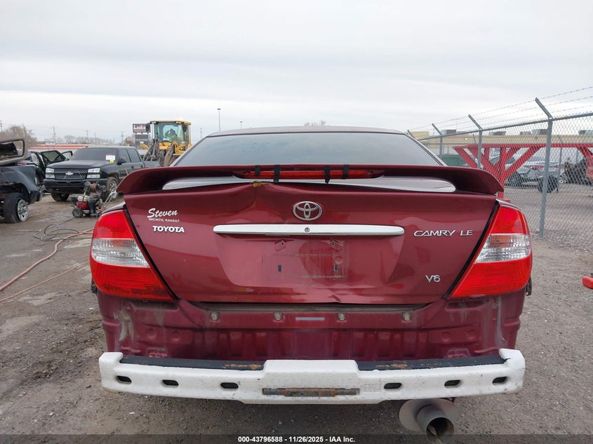 2004 Toyota Camry Le V6 VIN: 4T1BF32K64U077411 Lot: 43796588