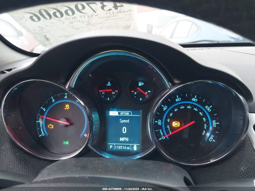 2013 Chevrolet Cruze Ltz VIN: 1G1PG5SB9D7216814 Lot: 43796606