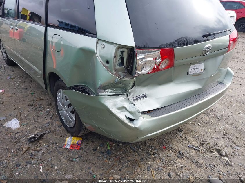 2006 Toyota Sienna Le VIN: 5TDZA23CX6S547885 Lot: 43796655