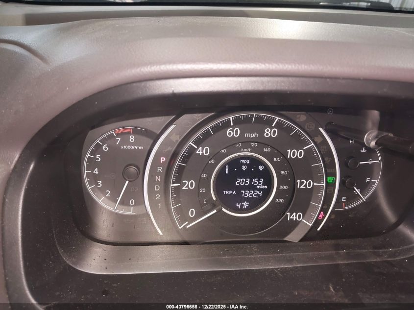 2013 Honda Cr-V Ex-L VIN: 5J6RM3H76DL037034 Lot: 43796658