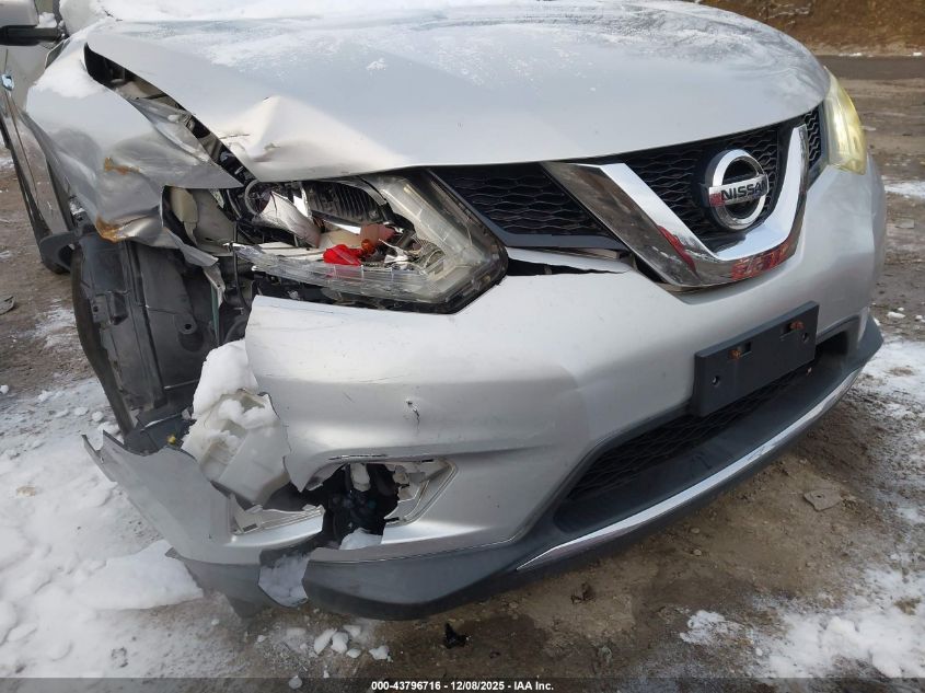 2015 Nissan Rogue Sl VIN: 5N1AT2MV3FC795352 Lot: 43796716