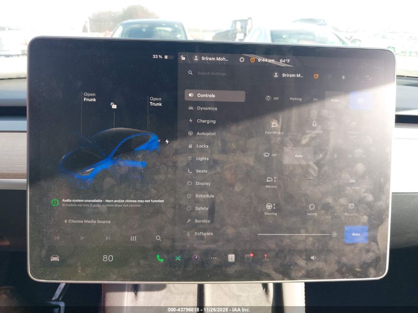 2023 Tesla Model Y Awd/Long Range Dual Motor All-Wheel Drive VIN: 7SAYGDEE1PA142167 Lot: 43796818