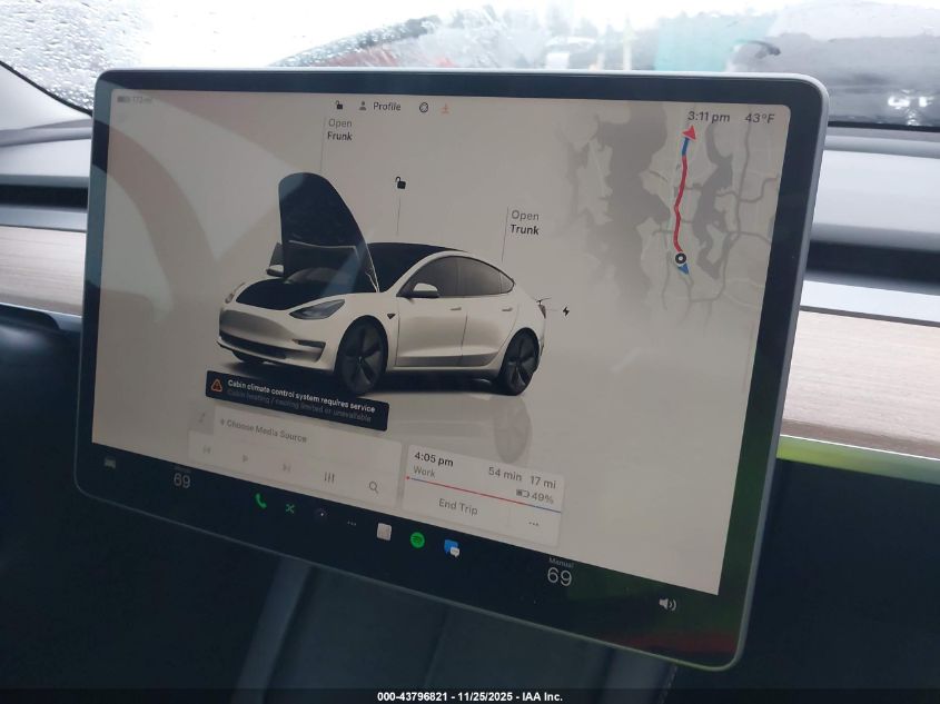 2022 Tesla Model 3 Long Range Dual Motor All-Wheel Drive VIN: 5YJ3E1EB5NF317960 Lot: 43796821