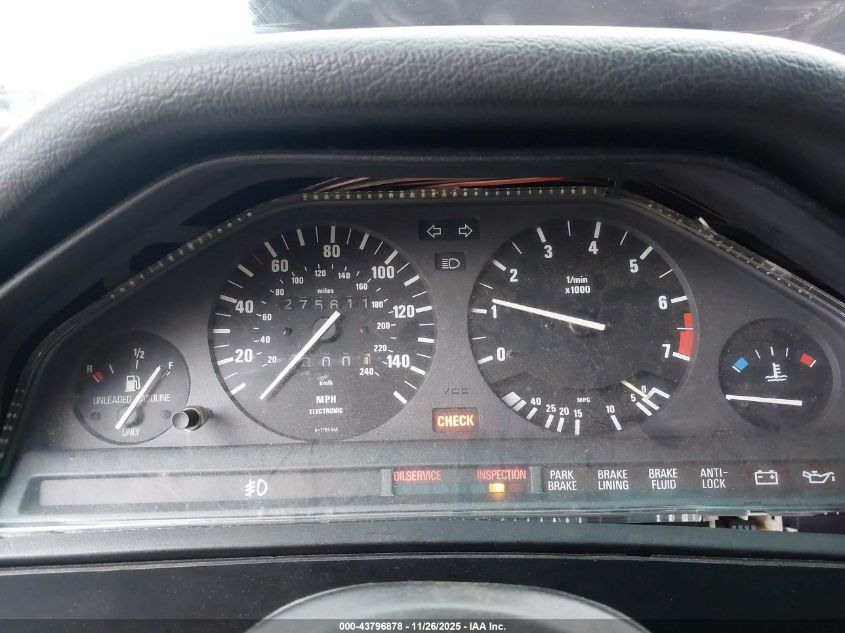 1989 BMW 325 I/Is VIN: WBAAA1301KEC65065 Lot: 43796878