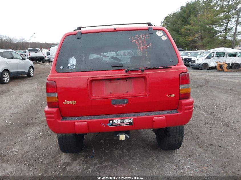 1996 Jeep Grand Cherokee Limited VIN: 1J4GZ78Y0TC382597 Lot: 43796883