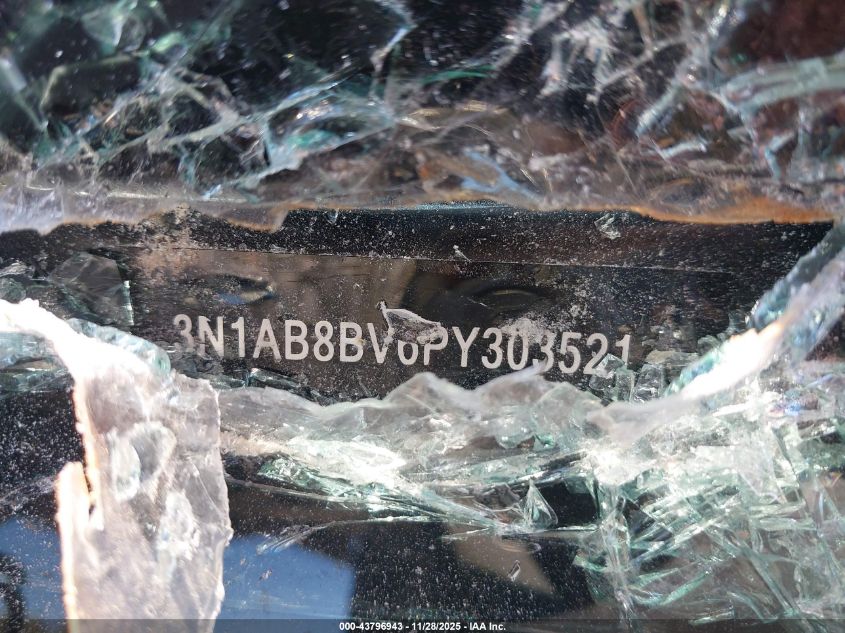 2023 Nissan Sentra S Xtronic Cvt VIN: 3N1AB8BV6PY303521 Lot: 43796943