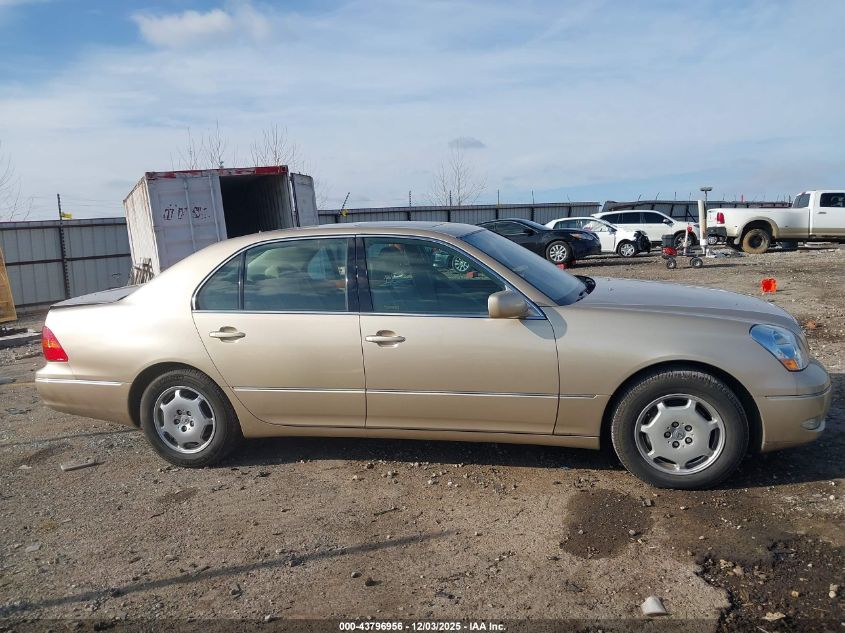 2002 Lexus Ls 430 VIN: JTHBN30F820088054 Lot: 43796956