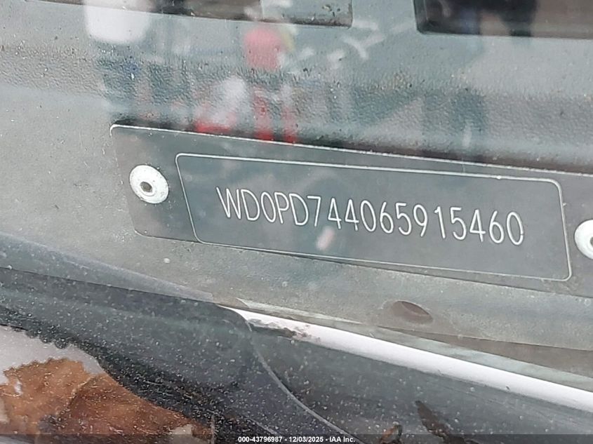 2006 Dodge Sprinter Van 2500 Shc VIN: WD0PD744065915460 Lot: 43796987