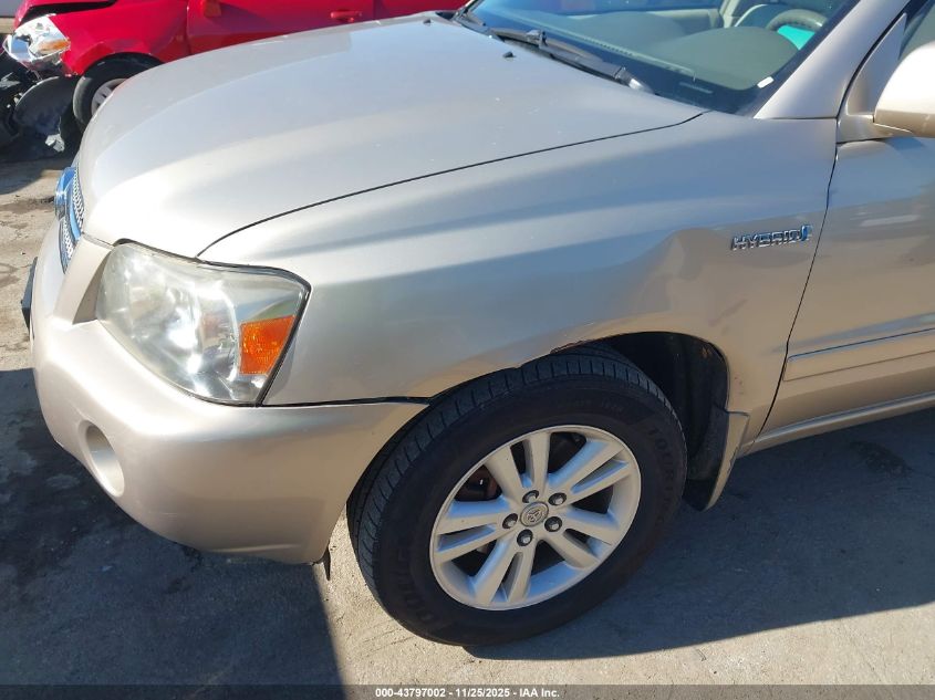2007 Toyota Highlander Hybrid V6 VIN: JTEHW21A170039934 Lot: 43797002