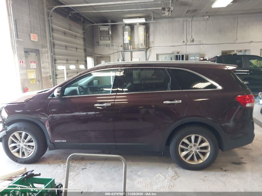 2016 Kia Sorento 3.3L Lx VIN: 5XYPGDA53GG038743 Lot: 43797007