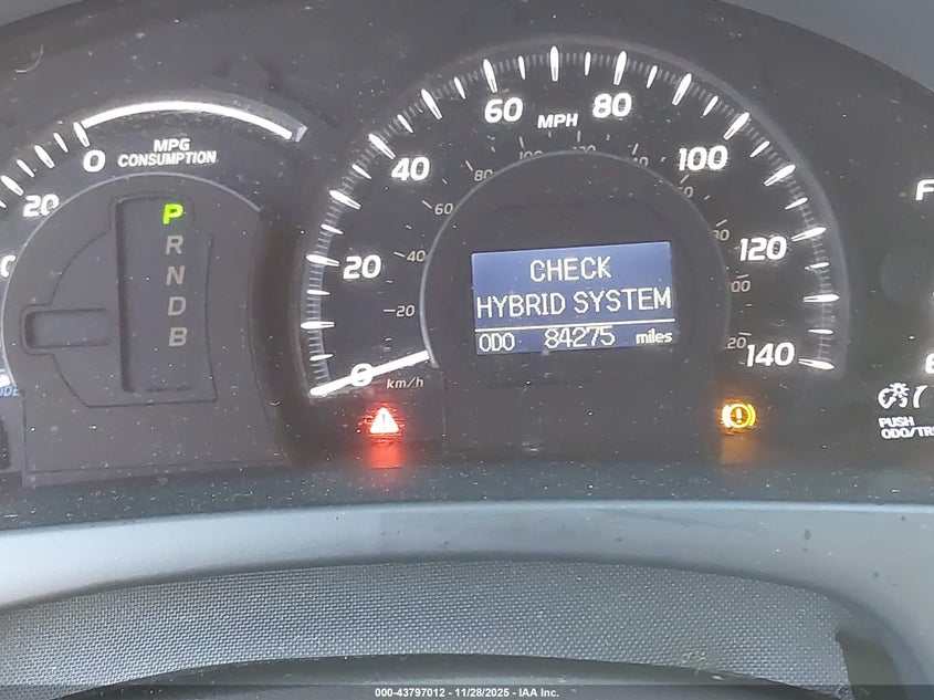 2007 Toyota Camry Hybrid VIN: JTNBB46K573027587 Lot: 43797012