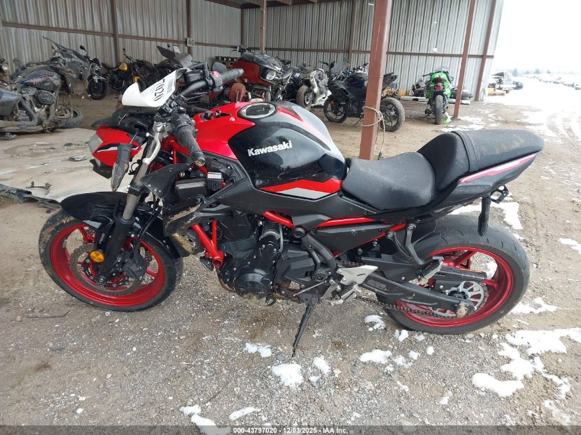 2024 Kawasaki Er650 N VIN: ML5EREN18RDAB5967 Lot: 43797020