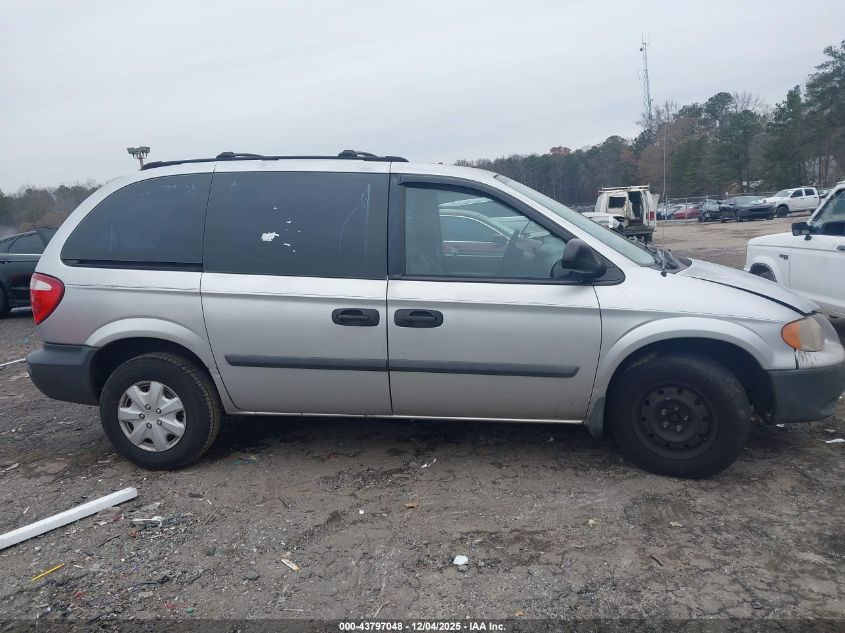 2005 Dodge Caravan Se VIN: 1D4GP25R35B127613 Lot: 43797048