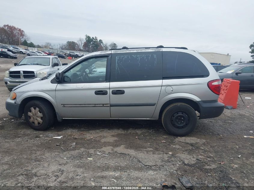 2005 Dodge Caravan Se VIN: 1D4GP25R35B127613 Lot: 43797048