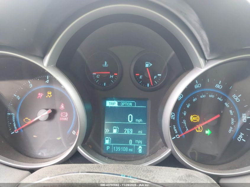 2014 Chevrolet Cruze Ls Auto VIN: 1G1PA5SH2E7187986 Lot: 43797082