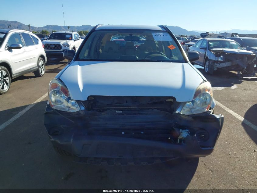 2006 Honda Cr-V Lx VIN: JHLRD78586C037845 Lot: 43797119