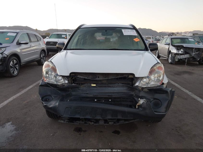 2006 Honda Cr-V Lx VIN: JHLRD78586C037845 Lot: 43797119