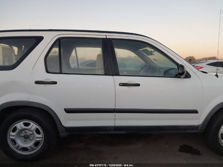 2006 Honda Cr-V Lx VIN: JHLRD78586C037845 Lot: 43797119