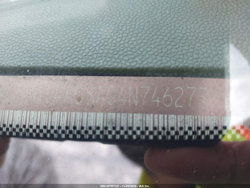 2004 Nissan Pathfinder Armada Le VIN: 5N1AA08A04N746273 Lot: 43797127