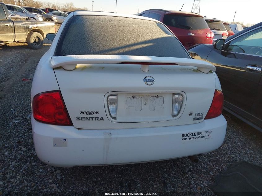 2005 Nissan Sentra 1.8S VIN: 3N1CB51D65L583452 Lot: 43797128