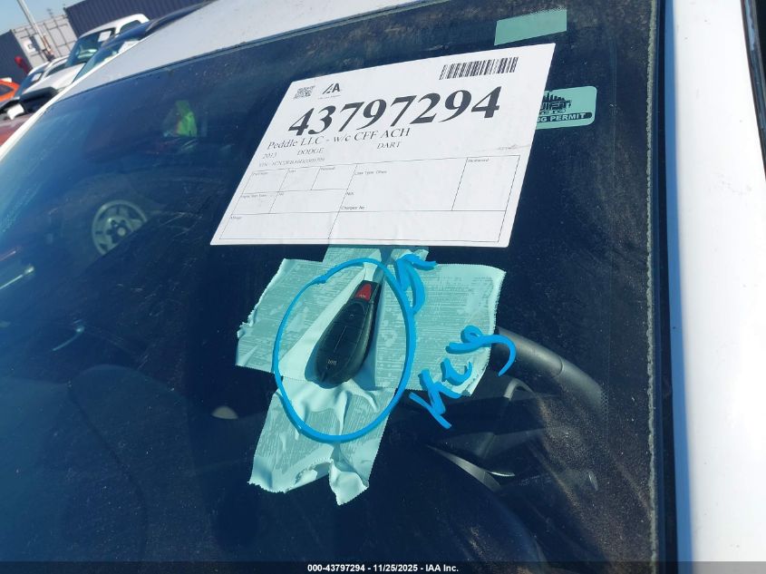 2013 Dodge Dart Sxt VIN: 1C3CDFBA6DD305709 Lot: 43797294