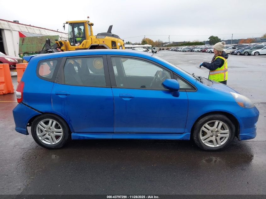 2008 Honda Fit Sport VIN: JHMGD386X8S013639 Lot: 43797298