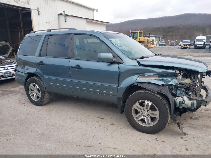 2005 Honda Pilot Ex-L VIN: 5FNYF18615B051497 Lot: 43797353