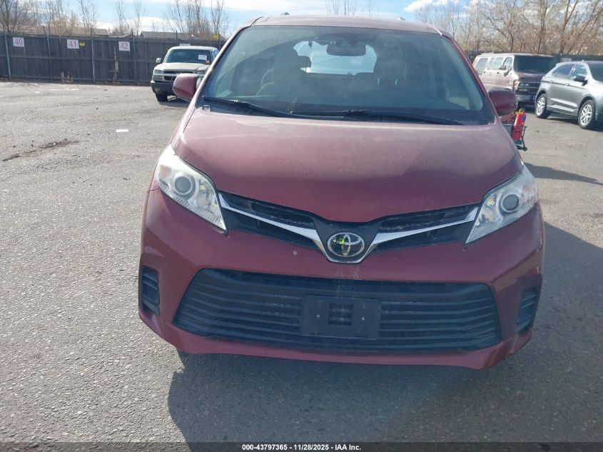 2020 Toyota Sienna Le VIN: 5TDKZ3DC3LS041941 Lot: 43797365