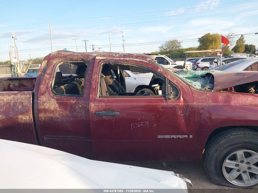 2009 GMC Sierra 1500 Sle VIN: 1GTEC29J19Z222687 Lot: 43797369