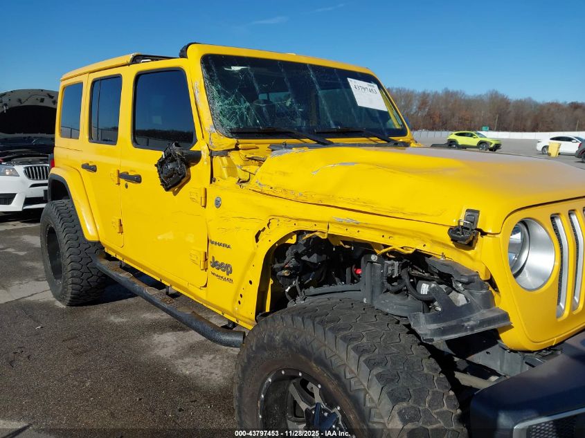 2020 Jeep Wrangler Unlimited Sahara VIN: 1C4HJXEN9LW125402 Lot: 43797453