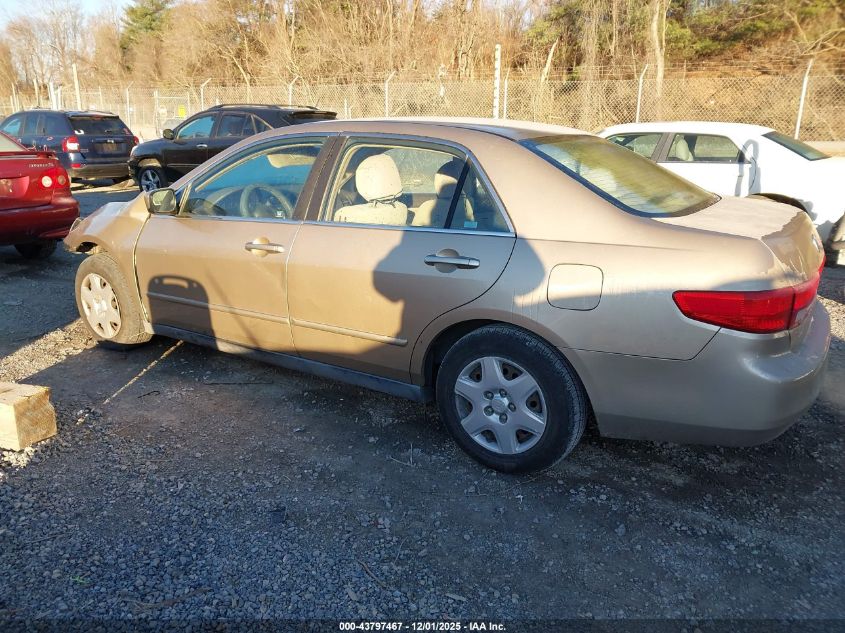 2005 Honda Accord 2.4 Lx VIN: 1HGCM56485A121337 Lot: 43797467