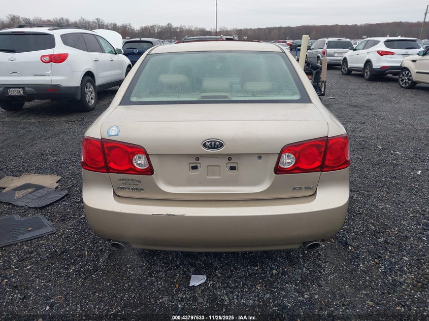 2007 Kia Optima Ex V6 VIN: KNAGE124X75091679 Lot: 43797533