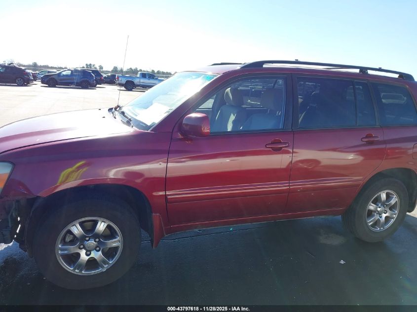 2005 Toyota Highlander V6 VIN: JTEEP21A050068533 Lot: 43797618