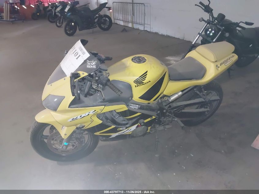 2002 Honda Cbr600 F4 VIN: JH2PC35022M304627 Lot: 43797713